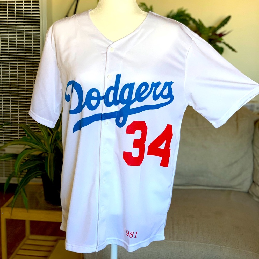 Dodgers jersey top- Valenzuela 34
